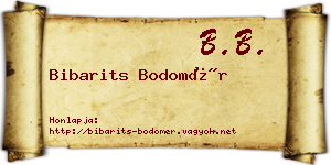 Bibarits Bodomér névjegykártya